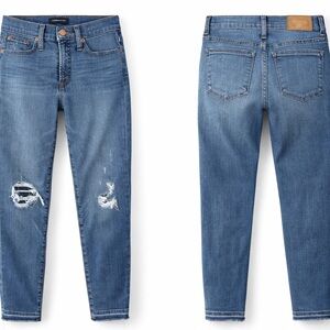 J.Crew Size 24 Distressed Straight Leg Jeans Mid Wash